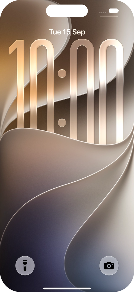 Slide your finger upwards starting from the bottom of the screen.