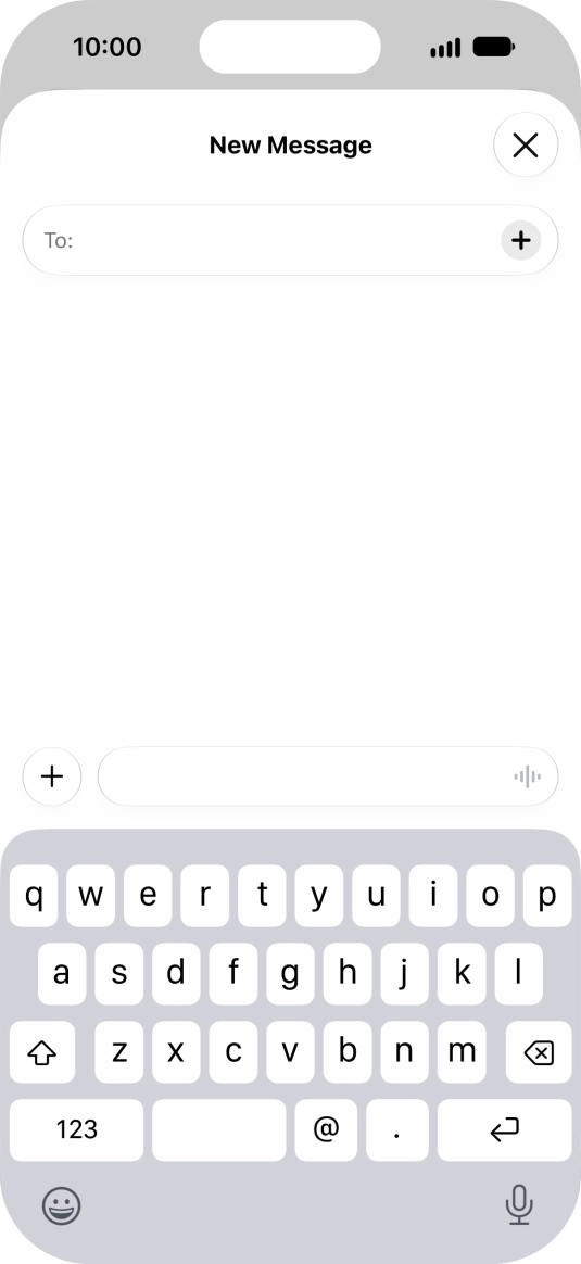 Press the add icon. Press the add icon.