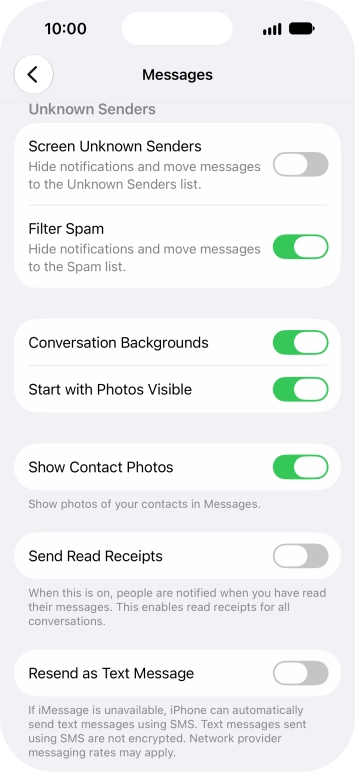 Press the indicator next to Press the indicator next to