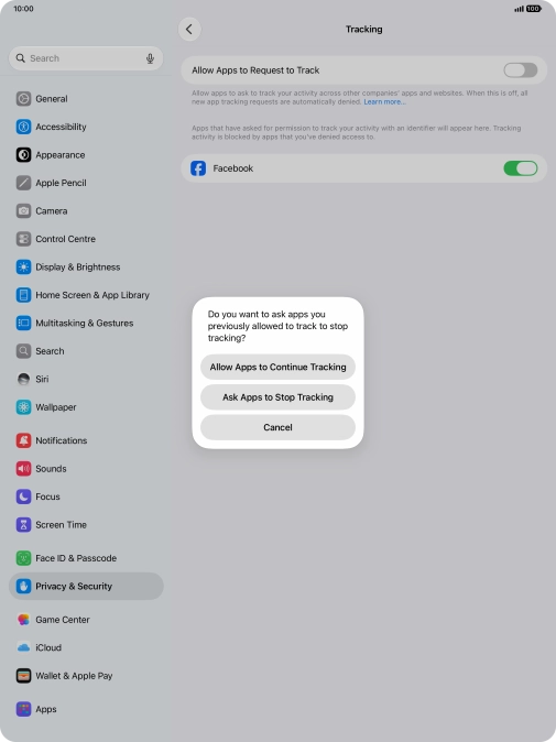 If you turn off the function, press the required setting. If you turn off the function, press the required setting.