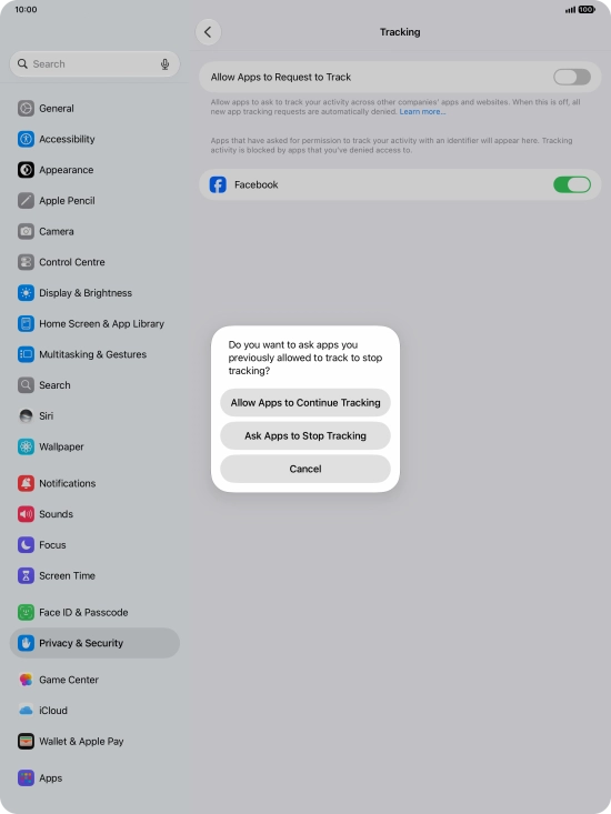 If you turn off the function, press the required setting. If you turn off the function, press the required setting.