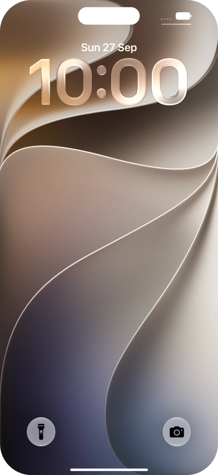 Slide your finger upwards starting from the bottom of the screen.
