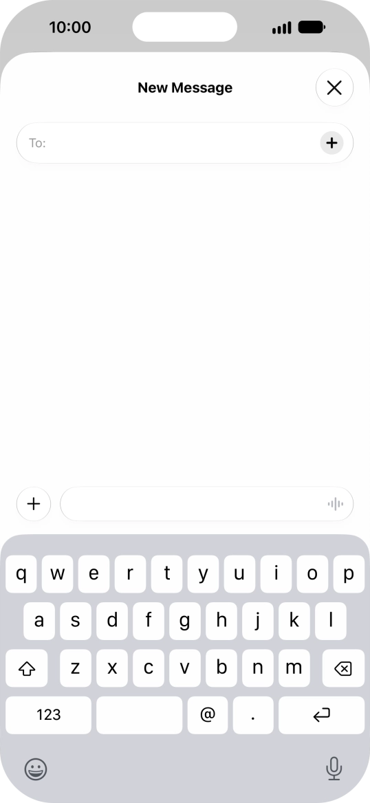 Press the add icon. Press the add icon.
