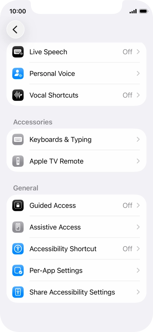 Press the required category below 