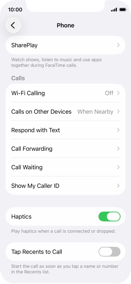 Press Wi-Fi Calling.