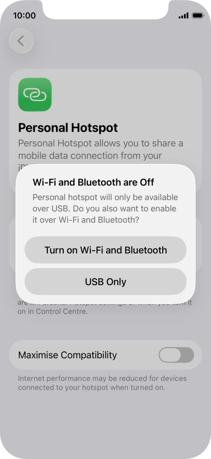 If Wi-Fi is turned off, press Turn on Wi-Fi and Bluetooth.