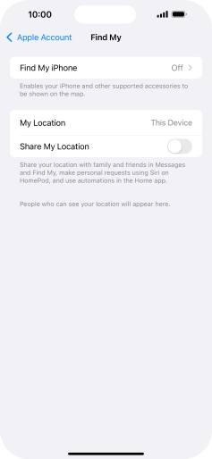Press Find My iPhone.