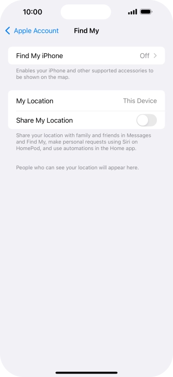 Press Find My iPhone.