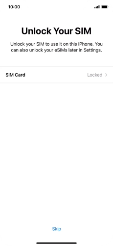 Press SIM Card.