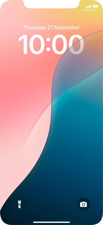 Slide your finger upwards starting from the bottom of the screen.