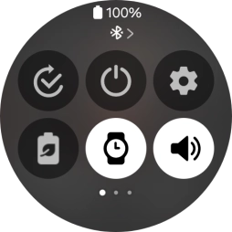 Press the required function to open an application or turn the function on or off.
