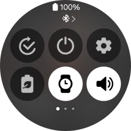 Press the required function to open an application or turn the function on or off.