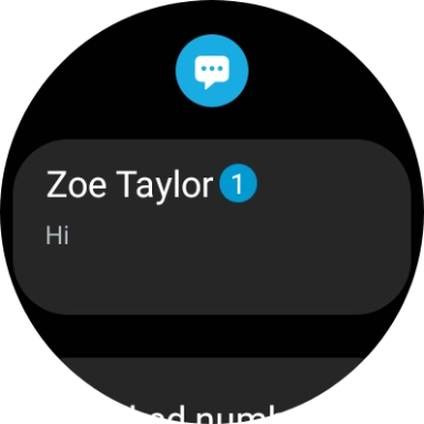 Press the required text message to read it.