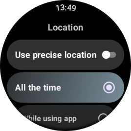 Follow the instructions on the screen to select the required settings and turn the function on or off.