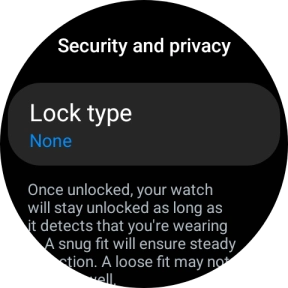 Press Lock type.