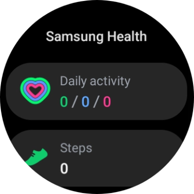 Under Daily activity, you can see how far you are from completing your daily activity goals.