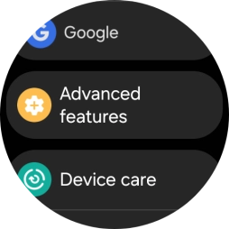 Press Advanced features.