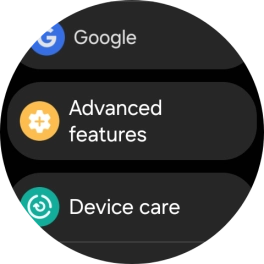 Press Advanced features.