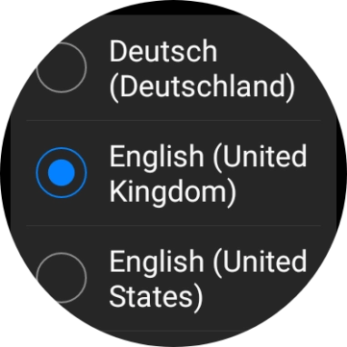Press the required language.