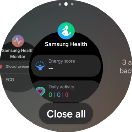 To end one running application, slide your finger upwards on the required application.
