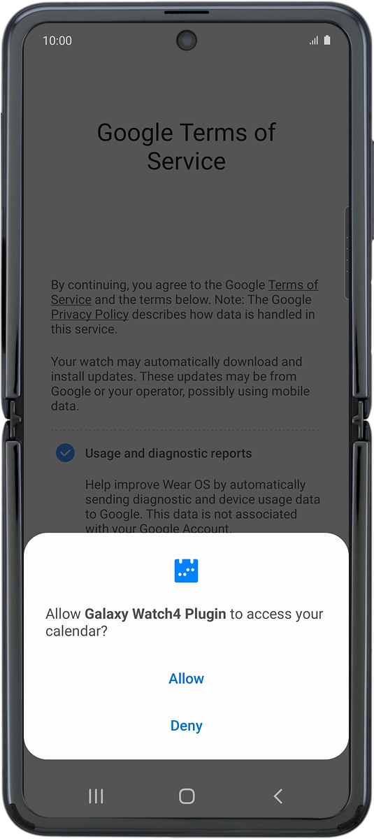 On your phone: Press Allow.