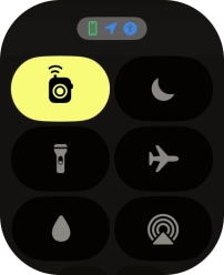 Press the flight mode icon to turn the function on or off.