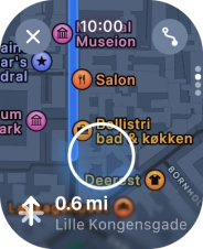 Follow the instructions on the screen to go to the required destination.