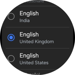 Press the required language.