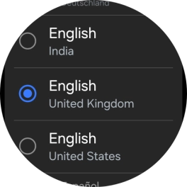 Press the required language.