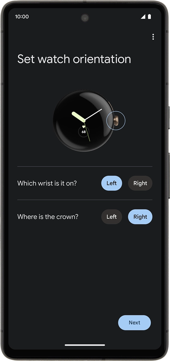 On your phone: Press the required settings.