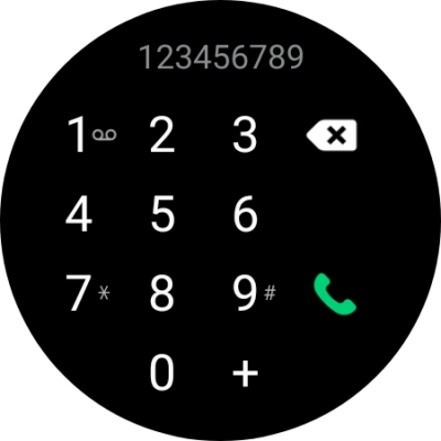 Press the call icon.