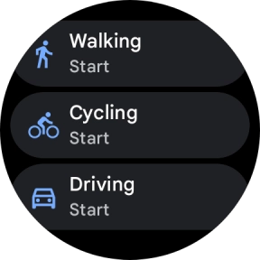 Press the required mode of transportation.