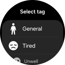 Press the required setting.