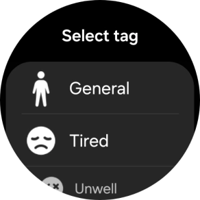Press the required setting.