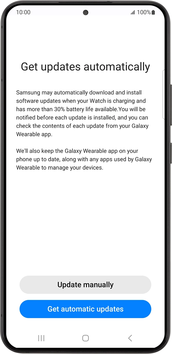 On your phone: Press the required setting.
