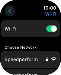 Press the required Wi-Fi network.