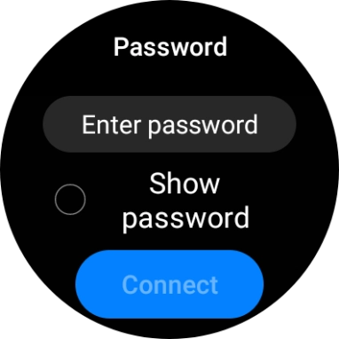 Press Enter password.
