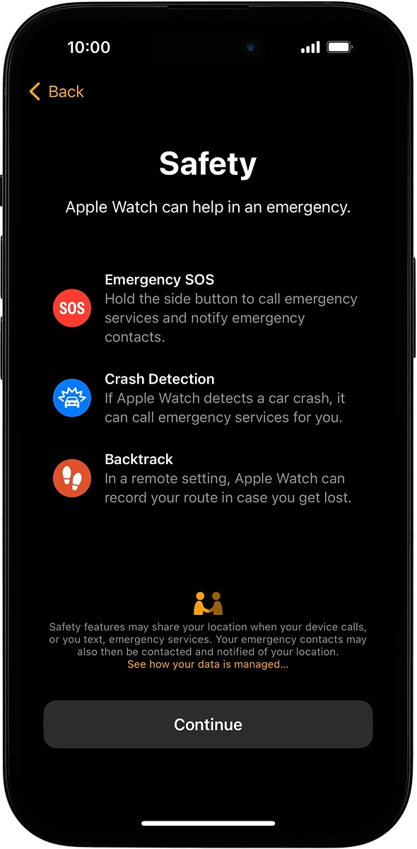 On your phone: Press Continue.