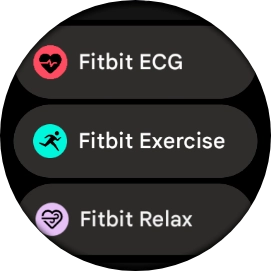 Press Fitbit Exercise.