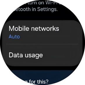 Press Mobile networks.