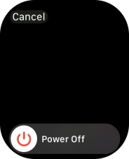 Press and drag the power off icon right.