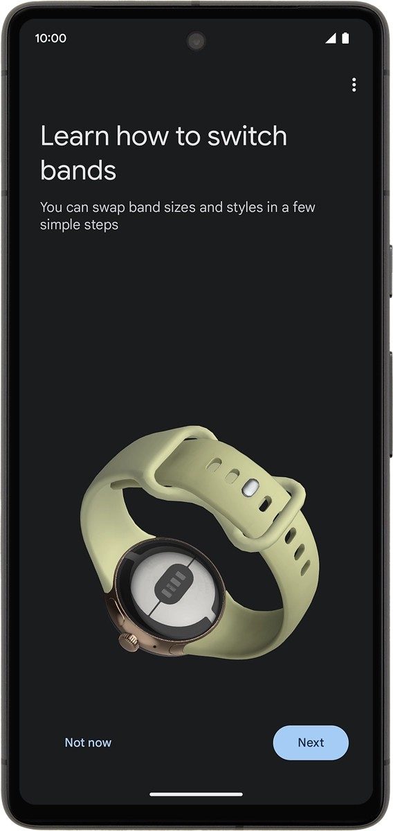 On your phone: Press Not now.