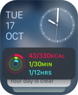 Press and hold anywhere on the screen.