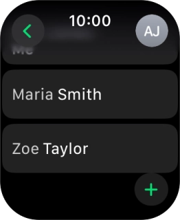Press the required contact.