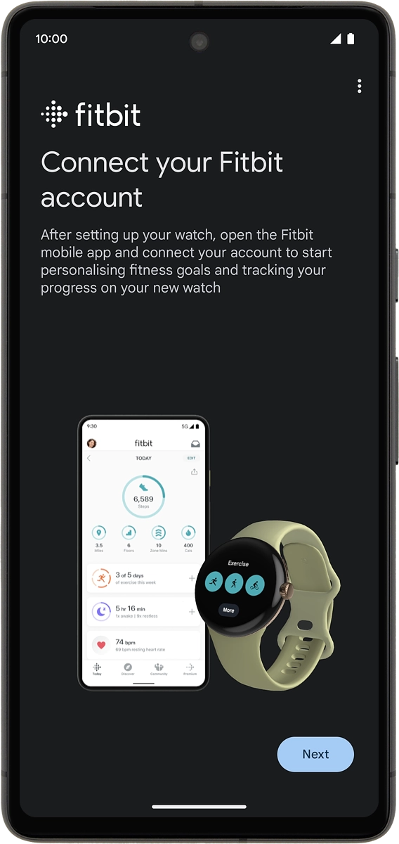 On your phone: Press Next.
