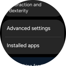 Press Advanced settings and follow the instructions on the screen to select the required settings.