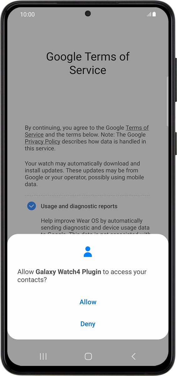 On your phone: Press Allow.