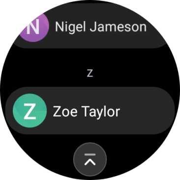 Press the required contact.