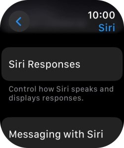 Press Siri Responses.