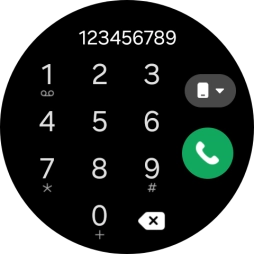 Press the call icon.